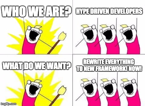 Hype Driven Development